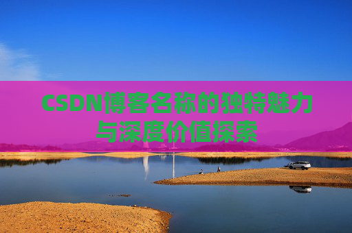 CSDN博客名称的独特魅力与深度价值探索